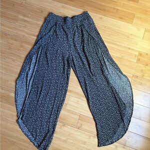 Sozy Clementine Black and White Wide Leg Women's Pants